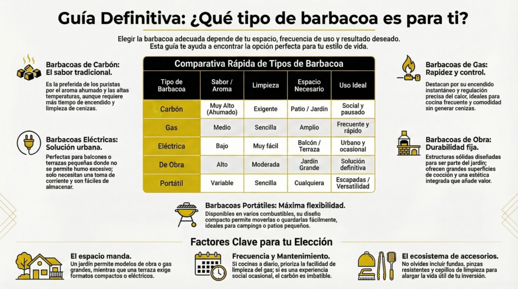 tipos de barbacoa