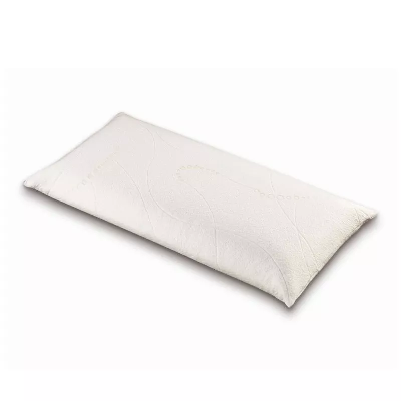 Almohada viscoelástica Mash Kento 75 x 40 cm en color blanco con funda suave y diseño ergonómico para mejor descanso