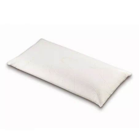 Almohada viscoelástica Mash Kento 80 x 40 cm con funda blanca y diseño ergonómico para un descanso óptimo.