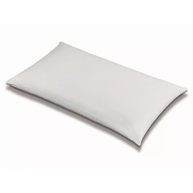 Almohada de fibra Mash Rocaforte 150 x 40 cm color blanco con textura suave y diseño ergonómico para un mejor descanso