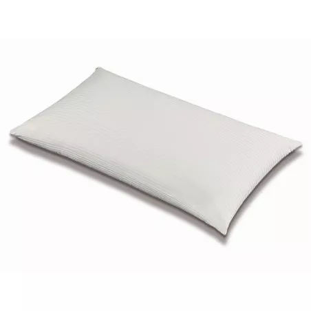 Almohada de fibra Mash Rocaforte 150 x 40 cm color blanco con textura suave y diseño ergonómico para un mejor descanso