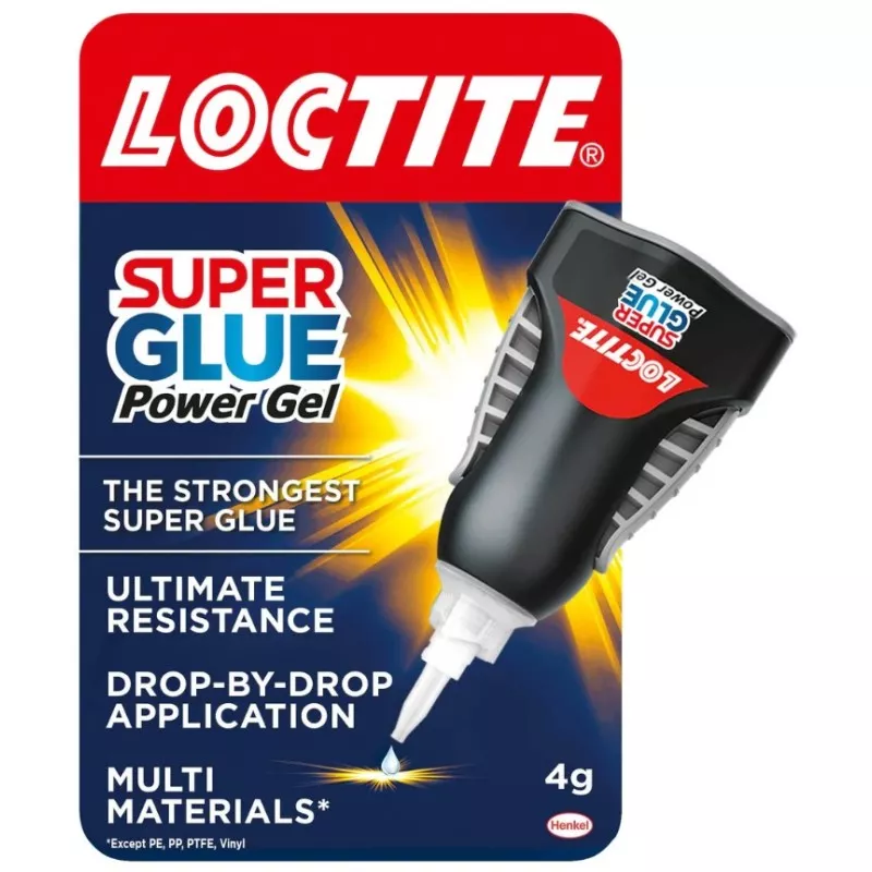 Adhesivo Loctite Super Glue-3 Original 3 g + 33% gel de alta resistencia para múltiples materiales con aplicación precisa