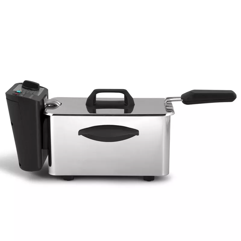 Freidora Orbegozo FDR 16 – 1,5 L, 1500 W, cuerpo inox, tapa extraíble