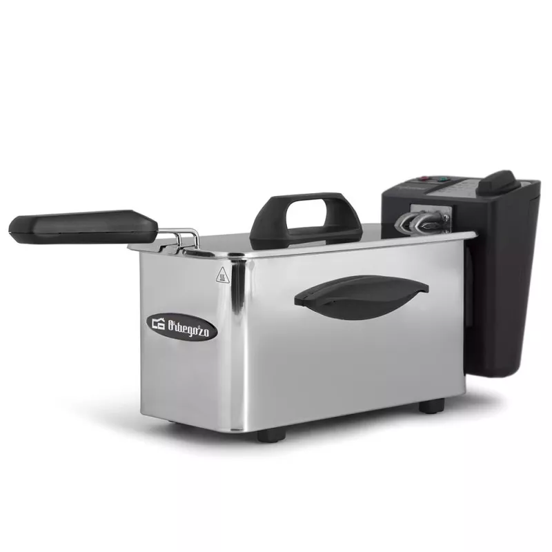 Freidora Orbegozo FDR 16 – 1,5 L, 1500 W, cuerpo inox, tapa extraíble
