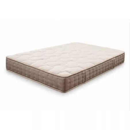 Colchón Asppen Urban 150x190 de muelles ensacados con tapicería suave en tonos beiges y diseño contemporáneo.