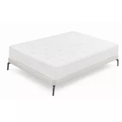 Colchón Sonpura Prisma V7 135x190 Multisac System blanco con tapicería suave y base de soporte robusto