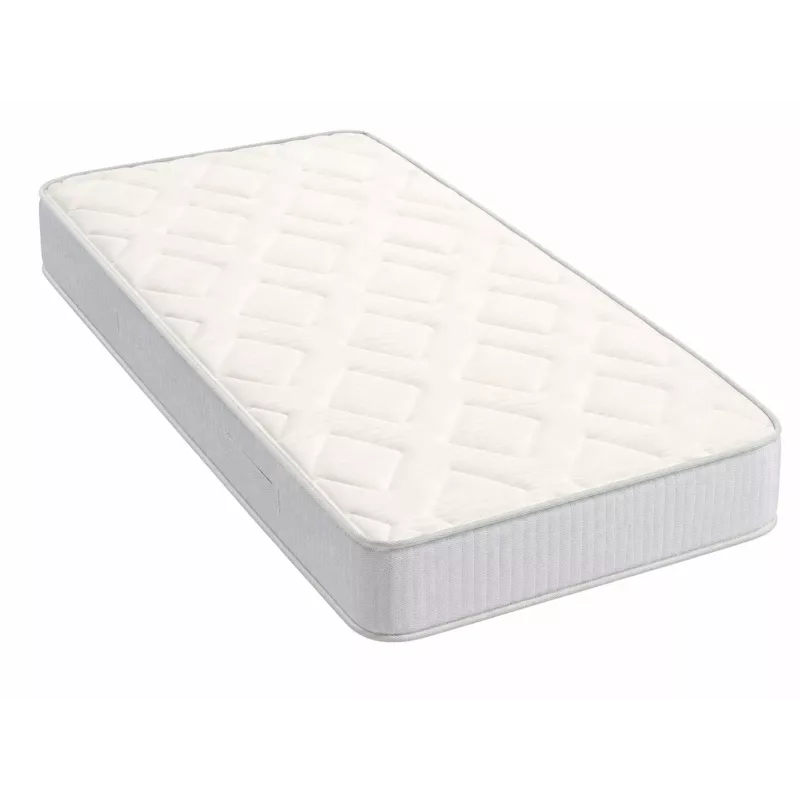 Colchón Santos Emma 105x190 con diseño acolchado, acabado suave y tejido transpirable ideal para descanso.