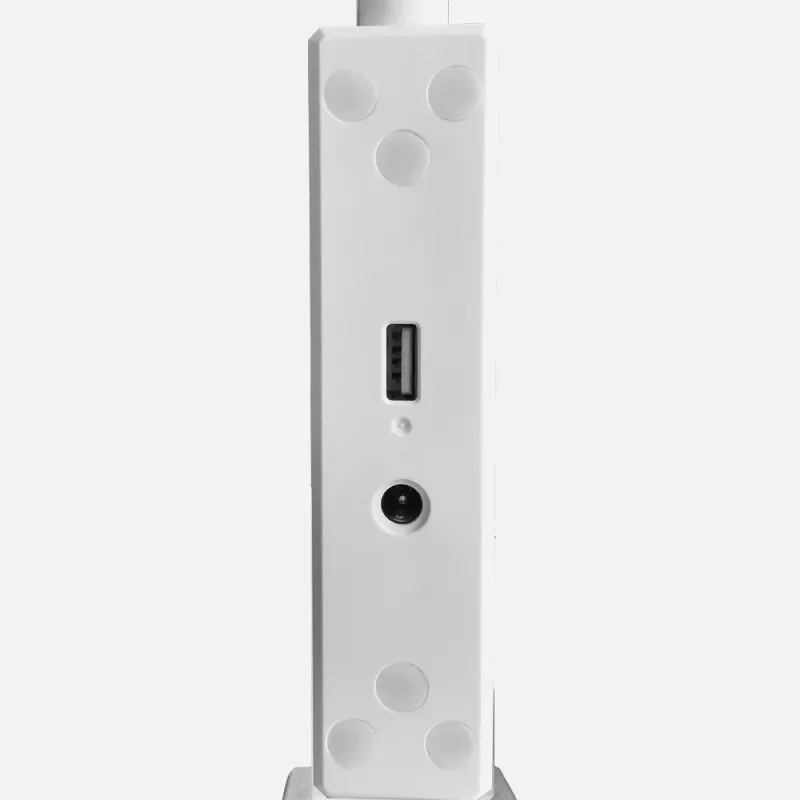 Flexo LED Fabrilamp Pandeo 7 W blanco con puerto USB, diseño moderno y acabado mate. Ideal para escritorio.