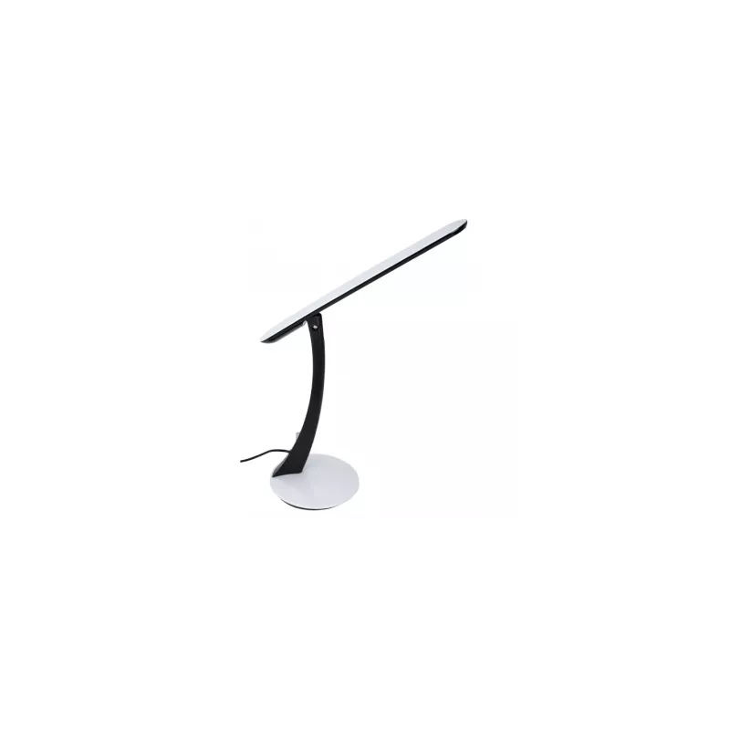 Flexo LED Fabrilamp Brisa 7 W blanco 4000 K con diseño moderno y base circular para escritorio.