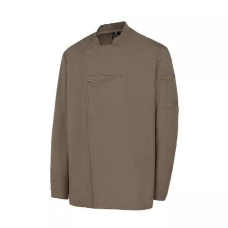 CHAQUETILLA REGULAR FIT 705 CBO T-L 4122 MARRON de tejido resistente, corte moderno y cierre asimétrico.