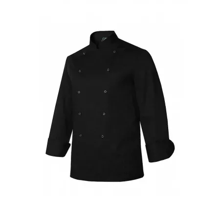 CHAQUETILLA REGULAR FIT 00633 01 52 NEGRO de algodón con diseño clásico de doble botonadura y manga larga.