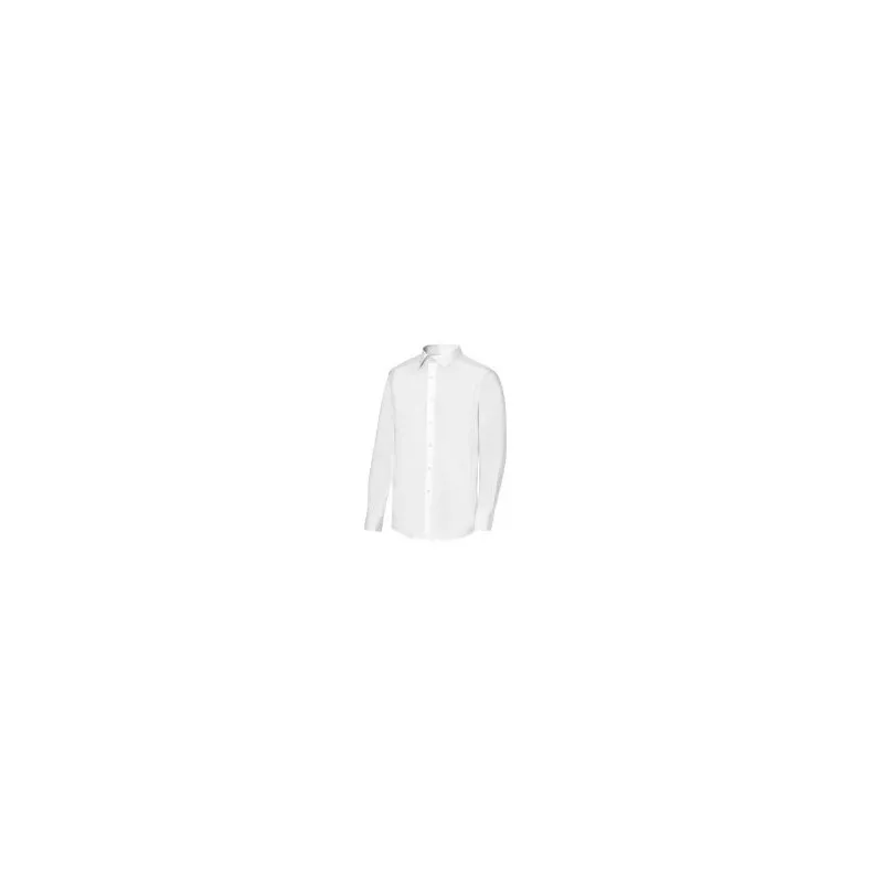 Camisa camarero Monza 02141 blanca de algodón con cuello italiano y talla 04, diseño clásico y elegante.