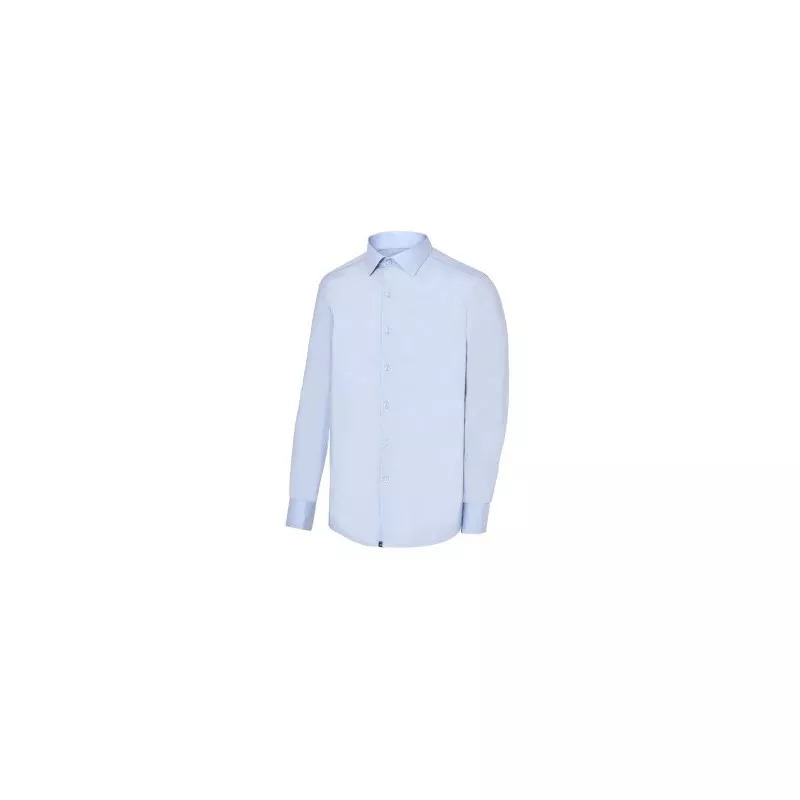 Camisa camarero Monza 02141 celeste talla 06 cuello italiano de algodón con diseño clásico y acabado suave