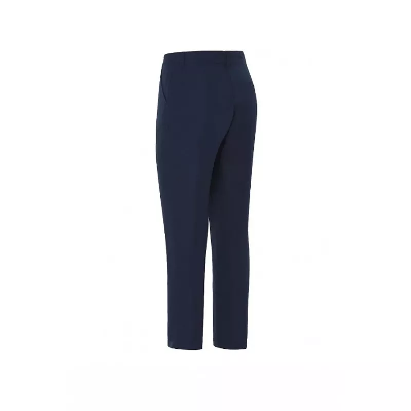 Pantalón chino camarero Monza 04019 azul marino T-42 de algodón con corte recto y acabado suave.