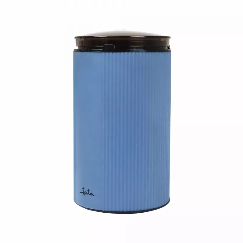Molinillo eléctrico de café Jata JEML1150 150W con cuchillas inox y diseño compacto en color azul.