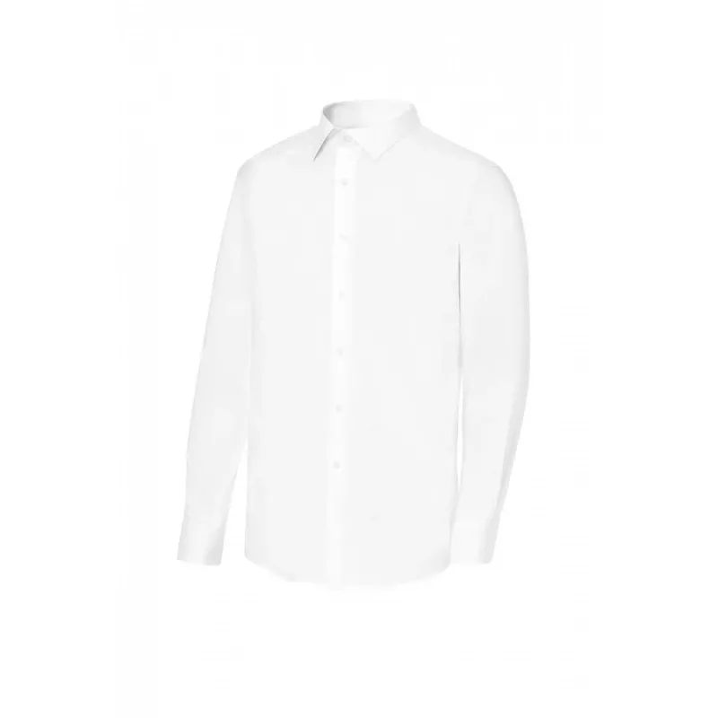 Camisa camarero Monza 02141 blanca en talla 03 con cuello italiano y corte elegante de algodón ligero