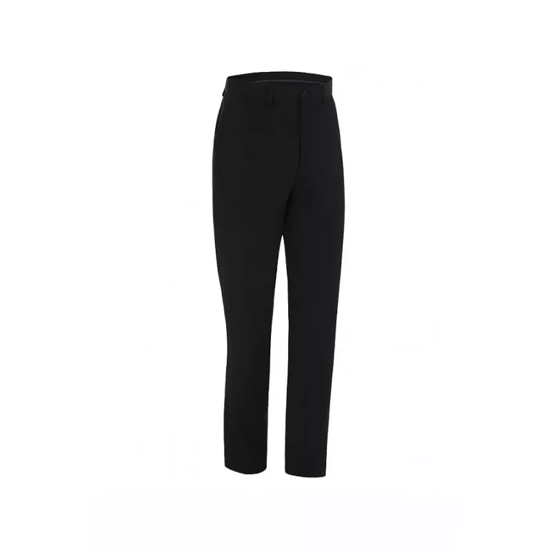 Pantalón camarero Monza 04021 slim fit negro T-44 de poliéster, diseño moderno y acabado profesional.