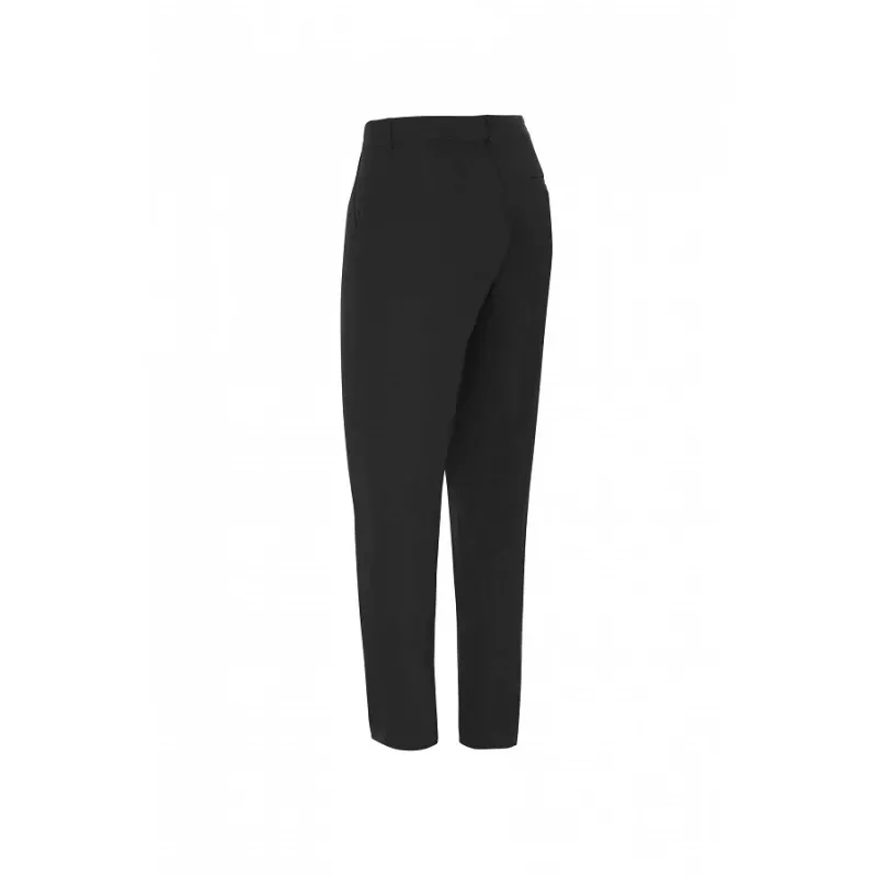 Pantalón chino camarera Monza 04020 negro T-36 de material ligero con diseño recto y acabado elegante.