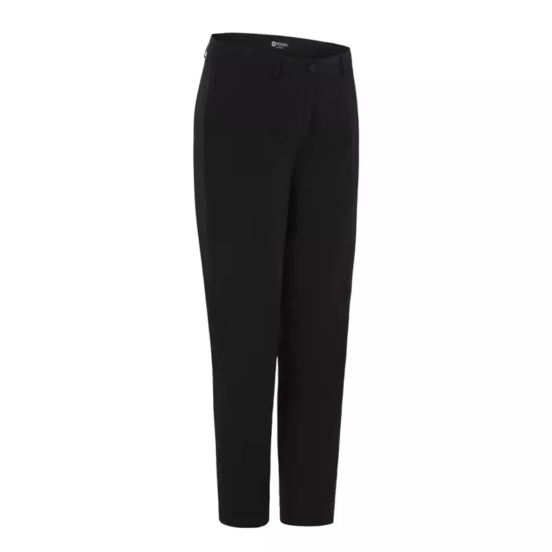 Pantalón camarera Monza 04022 regular fit negro T-48 de poliéster con diseño clásico y corte recto.