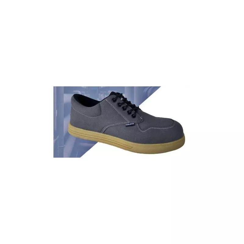 Zapato de seguridad Calima Timor C9271 S3S ESD T-42 en color gris, con suela antideslizante y diseño cómodo.