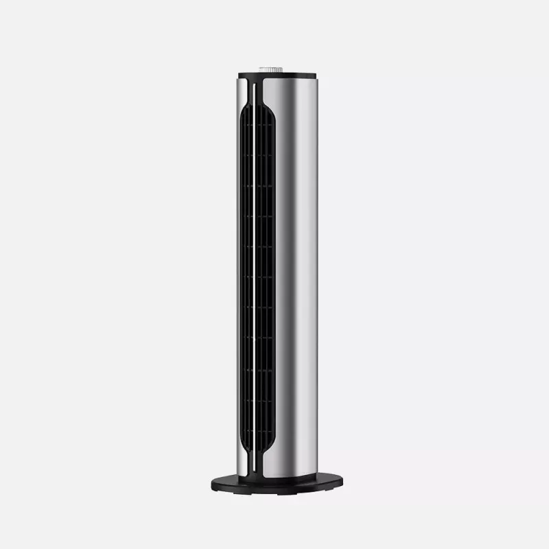 Calefactor cerámico Fabrilamp Canadá 1500 W plata con diseño vertical y acabado moderno, ideal para calentar espacios.