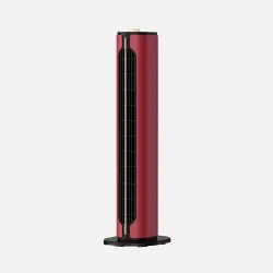 Calefactor cerámico Fabrilamp Canadá 1500 W rojo, diseño vertical, acabado brillante, material resistente y moderno.
