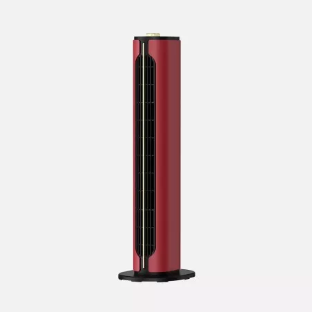 Calefactor cerámico Fabrilamp Canadá 1500 W rojo, diseño vertical, acabado brillante, material resistente y moderno.