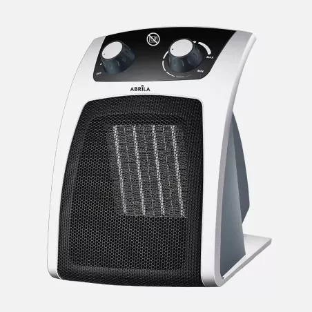 Calefactor cerámico PTC Fabrilamp 198652026 2000 W en color negro y blanco con diseño moderno y controles ajustables.