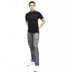 Polo regular fit Monza 03017 negro talla M de algodón suave, cuello polo y diseño clásico de manga corta.