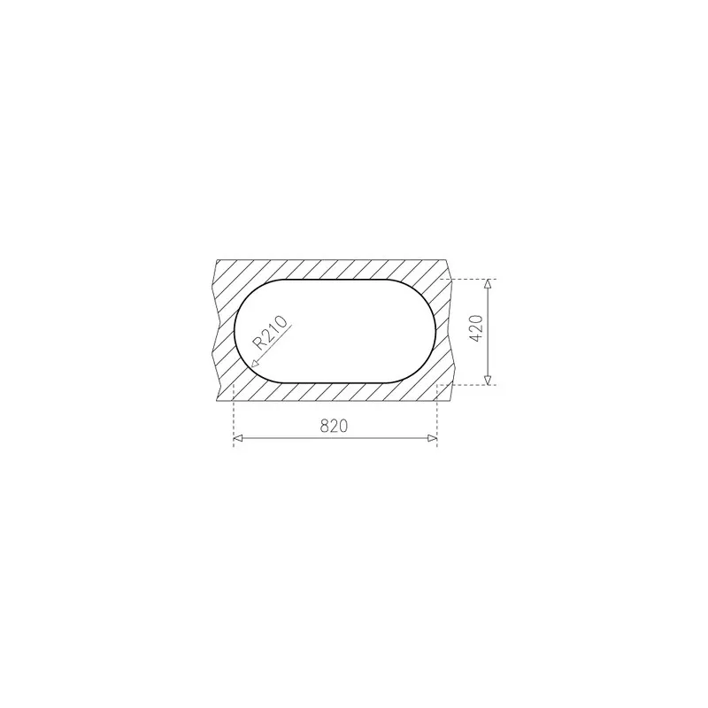 Fregadero Teka DR-80 2C 840 x 440 mm 2 cubetas de acero inoxidable con acabado pulido y diseño ovalado.