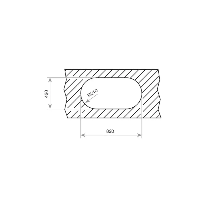 Fregadero Teka DR-80 1C 1E 840 x 440 mm reversible de acero inox con diseño ovalado y acabado pulido