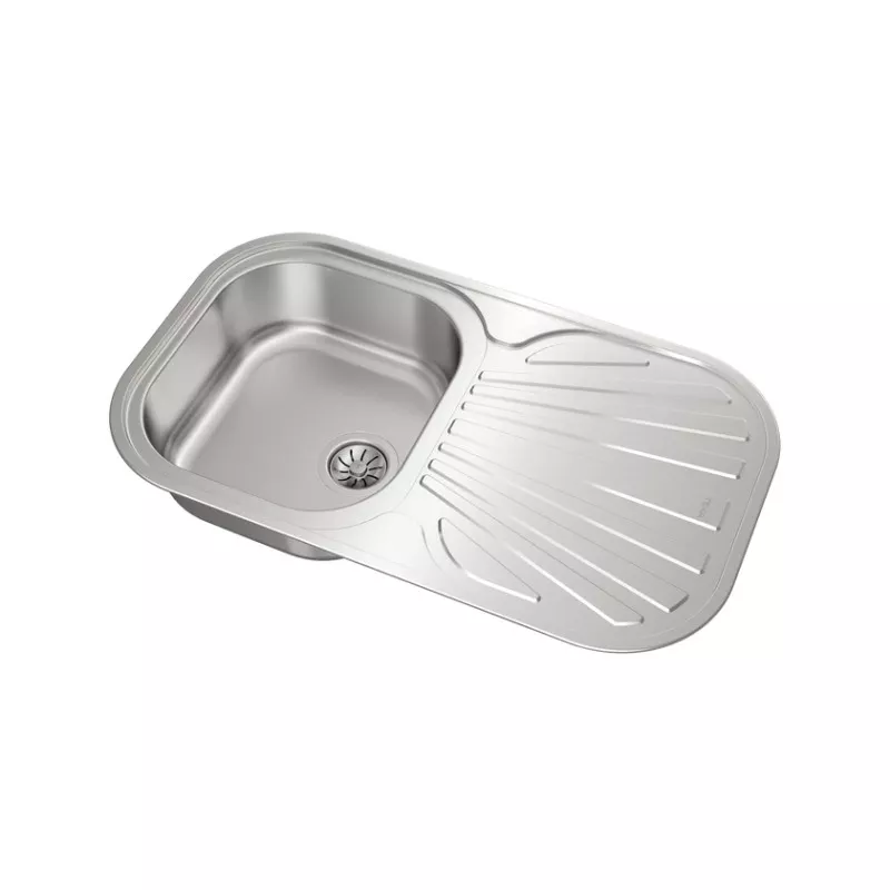 Fregadero Teka Stylo 1C 1E 830 x 485 mm reversible de acero inoxidable con escurridor y diseño moderno