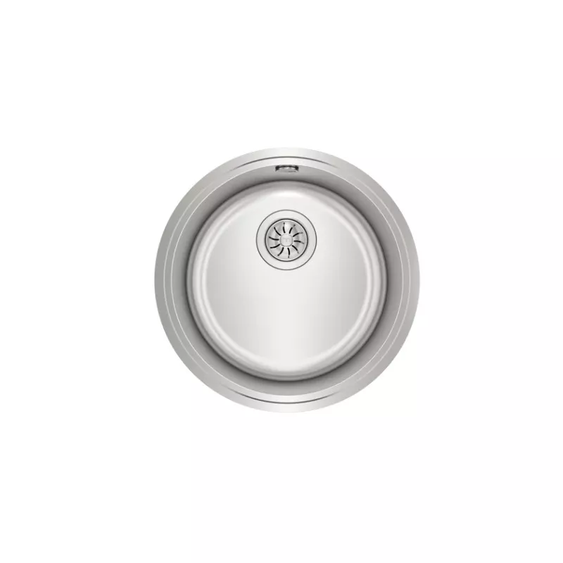 Fregadero Teka BE Ø390 bajo encimera redondo de acero inoxidable con acabado pulido y diseño moderno
