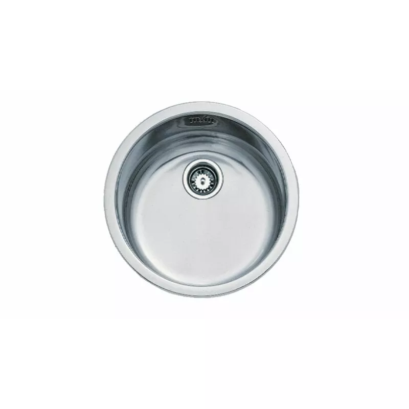 Fregadero Teka ERC 1C redondo Ø450 mm de acero inoxidable pulido, diseño práctico y moderno para cocina.
