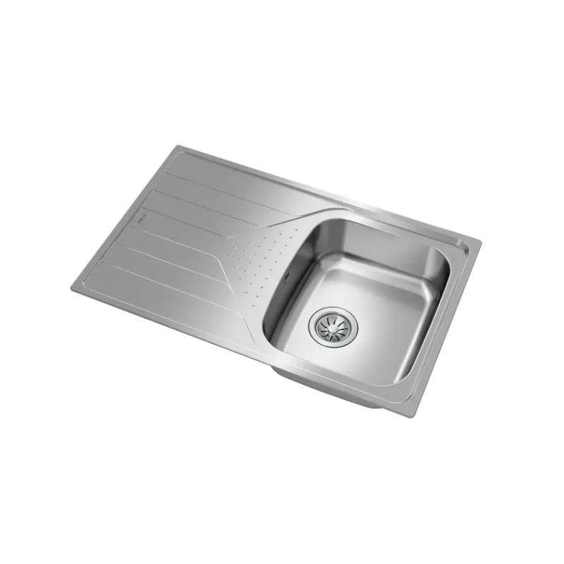 Fregadero Teka Universe 45 T-XP 1C 1E reversible de acero inoxidable con acabado mate y diseño elegante.