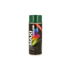 Pintura en spray Maxi Color RAL 6005 verde brillo 400 ml con acabado brillante y alta cobertura para diversas superficies