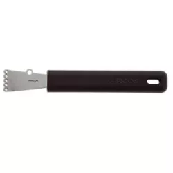 Rallador de limón Arcos 612800 inox con hoja de 40 mm y mango negro ergonómico para un agarre cómodo.