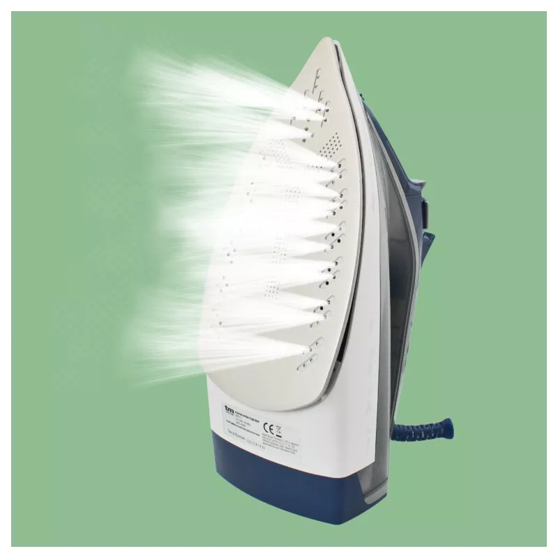 Plancha de vapor TM Electron TMPPL014 – 2400 W, sistema antical y antigoteo