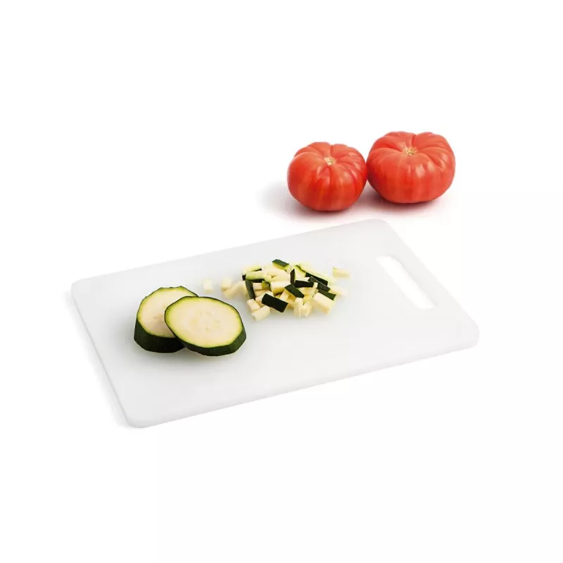 Tabla de corte Quid Renova 30,5 x 21 cm polipropileno blanca, ideal para picar y preparar alimentos en la cocina
