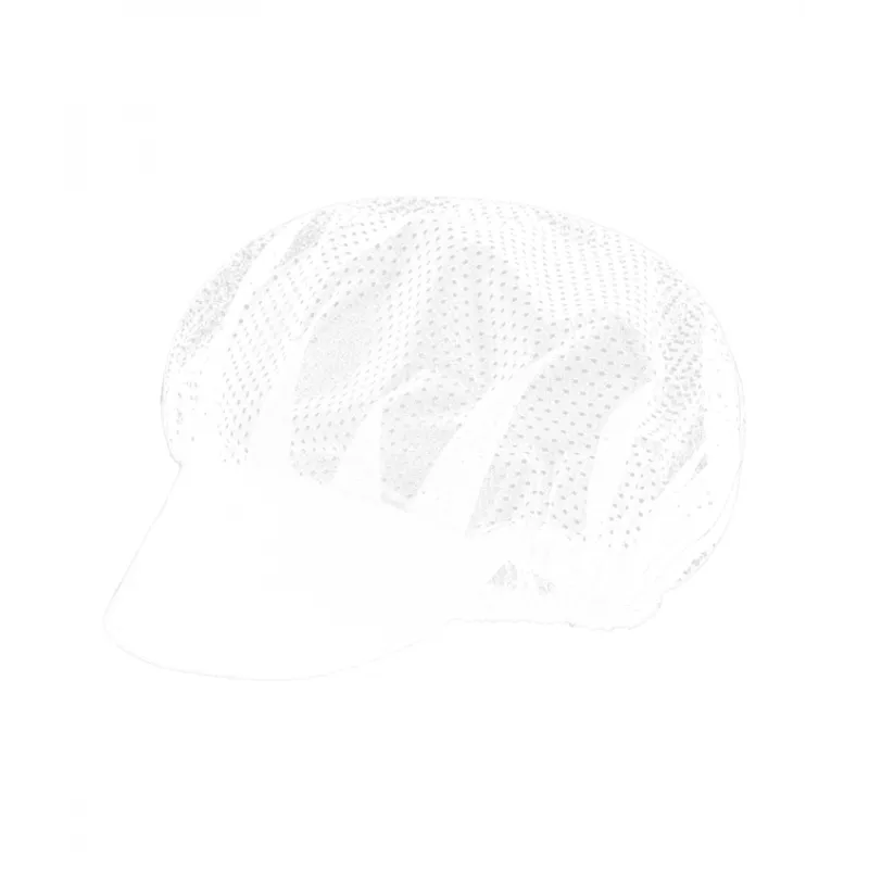 Cofia con visera Monza 04004 blanca de material microperforado, talla única y diseño ligero y transpirable.