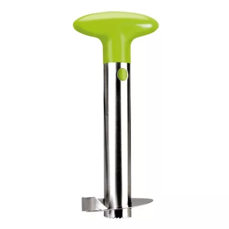 Cortapiñas Ibili First Class M 784100 inox Ø 8,5 cm con mango verde y diseño funcional para un corte preciso.