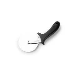 Cortapizzas profesional Ibili 680800 inox Ø 10 cm con mango ergonómico de plástico y hoja de acero inoxidable.