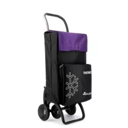 Carro Rolser Thermo Fresh TER039 46 L negro/malva con aislamiento térmico y ruedas grandes para fácil transporte
