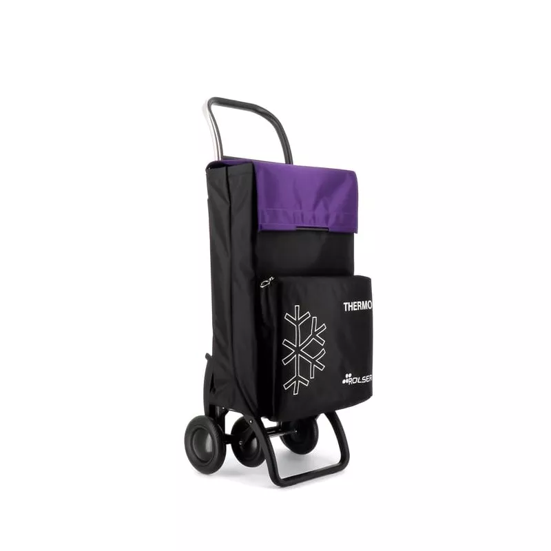 Carro Rolser Thermo Fresh TER039 46 L negro/malva con aislamiento térmico y ruedas grandes para fácil transporte