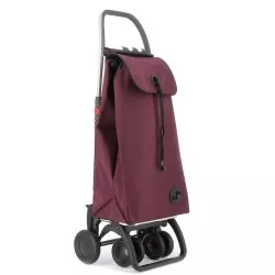 Carro de compra Rolser I-Max MF IMX306 43 L burdeos, diseño ligero con ruedas giratorias y cierre ajustable.