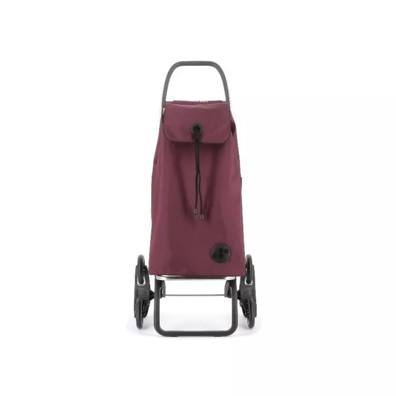 Carro Rolser I-Max MF IMX303 6 ruedas burdeos, diseño ligero con tejido resistente y cierre de cordón.