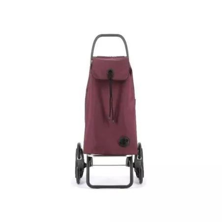Carro Rolser I-Max MF IMX303 6 ruedas burdeos, diseño ligero con tejido resistente y cierre de cordón.