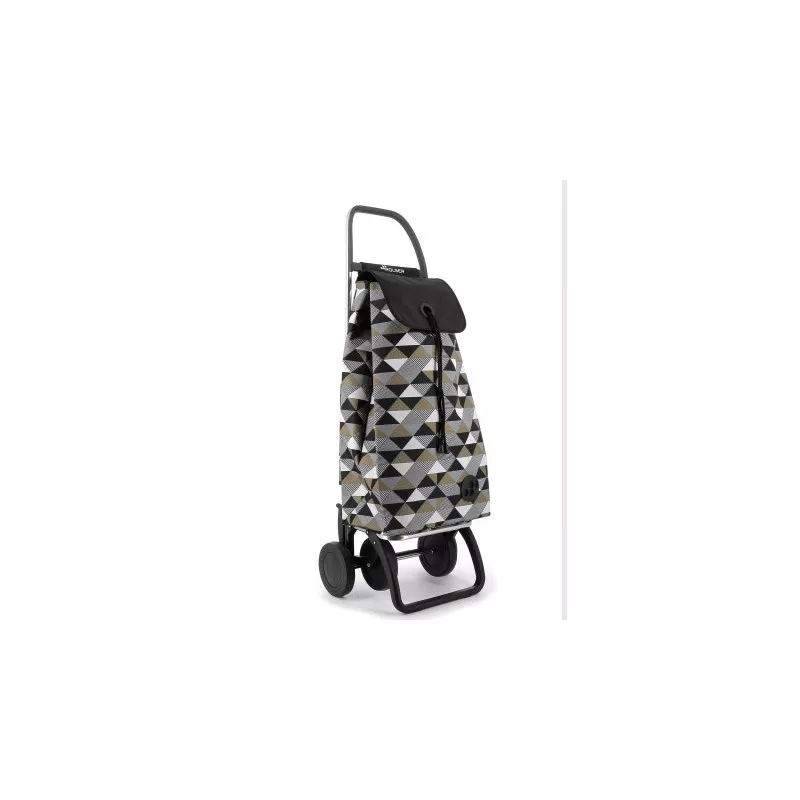 Carro Rolser I-Max Sahara IMX390 4 ruedas negro con diseño geométrico, material resistente y asa ergonómica.