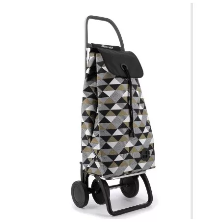Carro Rolser I-Max Sahara IMX390 4 ruedas negro con diseño geométrico, material resistente y asa ergonómica.