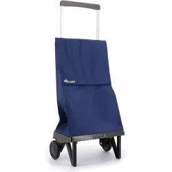 Carro Rolser Plegamatic PLE001 40 L azul Klein con estructura plegable y ruedas para fácil transporte.